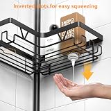KEGII Telescopic Corner Shower Caddy 4-Tier Rustproof with 2 Towel Holders view 5