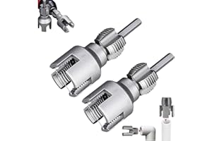 Amaezorx 2Pcs 2-in-1 Pipe Threading Tool for 1/2'' & 3/4'' PVC Pipes - Internal & External Water Pipe Threader Kit, Dual-Func