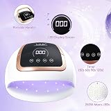 LKE 268W UV LED Nail Lamp Gel Dryer 4 Timers LCD Touch Screen Fast Curing view 2