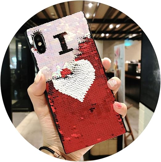 Amazon Co Jp リバーシブルカラーチェンジスパンコール電話ケース Iphone X 8 7 6 Plus用 グリッターファニー電話カバー Iphone 6 7 8 Diy コーク用 For Iphone 6 6s 家電 カメラ