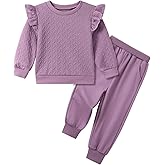 Toddler Girls Outfits Fall Winter Clothes Long Sleeve Ruffle Sweatshirt Pants Set Girl Sweatsuit 2 3 4 5 6 Year