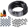 theBlueStone DIY 50FT 30 Nozzles Misting System Kit For Outdoor Swimming Pool Cooling Garden Greenhouse Irrigation Reptile Mosquito Prevent - 50FT with 30PCS Plastic Mist Nozzle Misting System
