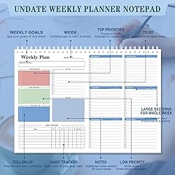 Weekly To Do List Note Pad - To Do List