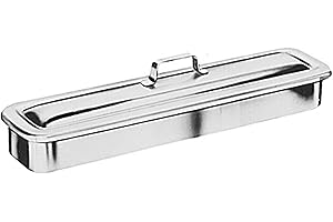 GRAHAM-FIELD Grafco Instrument Catheter Tray with Strap Handle, Stainless Steel, 8-7/8 x 5 x 2", 3255, Medium