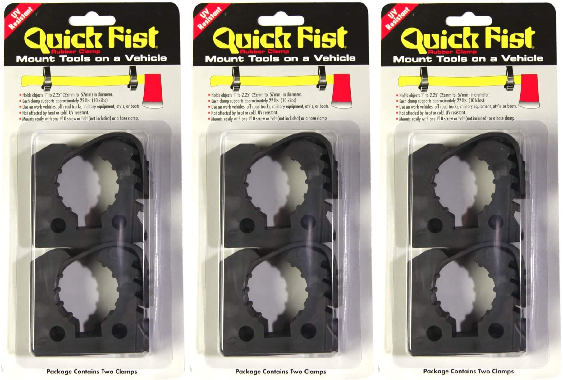 Original Quick Fist Clamp 2-Pack – Mounts Tools 1'' To 2-1/4'' Diameter – Air-Powered, Heavy Duty, USA Made 6 thumbnail image