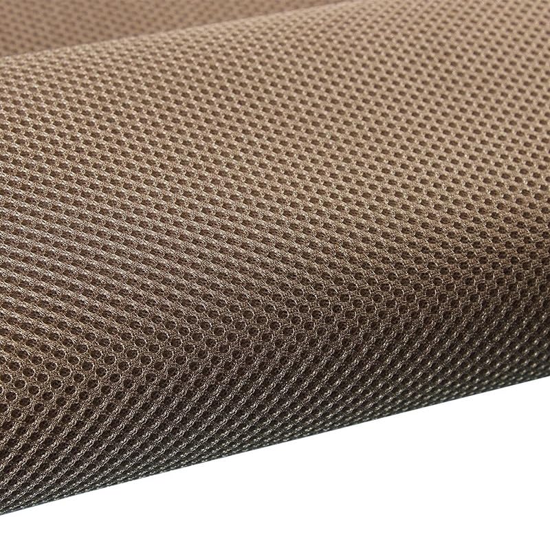 1MX1.6M Breathable Sandwich Mesh Three Layer 3D Cloth Sandwich Mesh Fabric Elastic Mesh Cloth Air Bed Fabric Sofa Raw Material (Light Coffee)