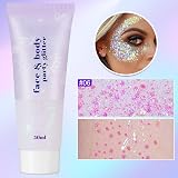 Sularpek 3 Pcs Face Glitter Gel 50g Mermaid Sequins Festival Makeup Kit view 5