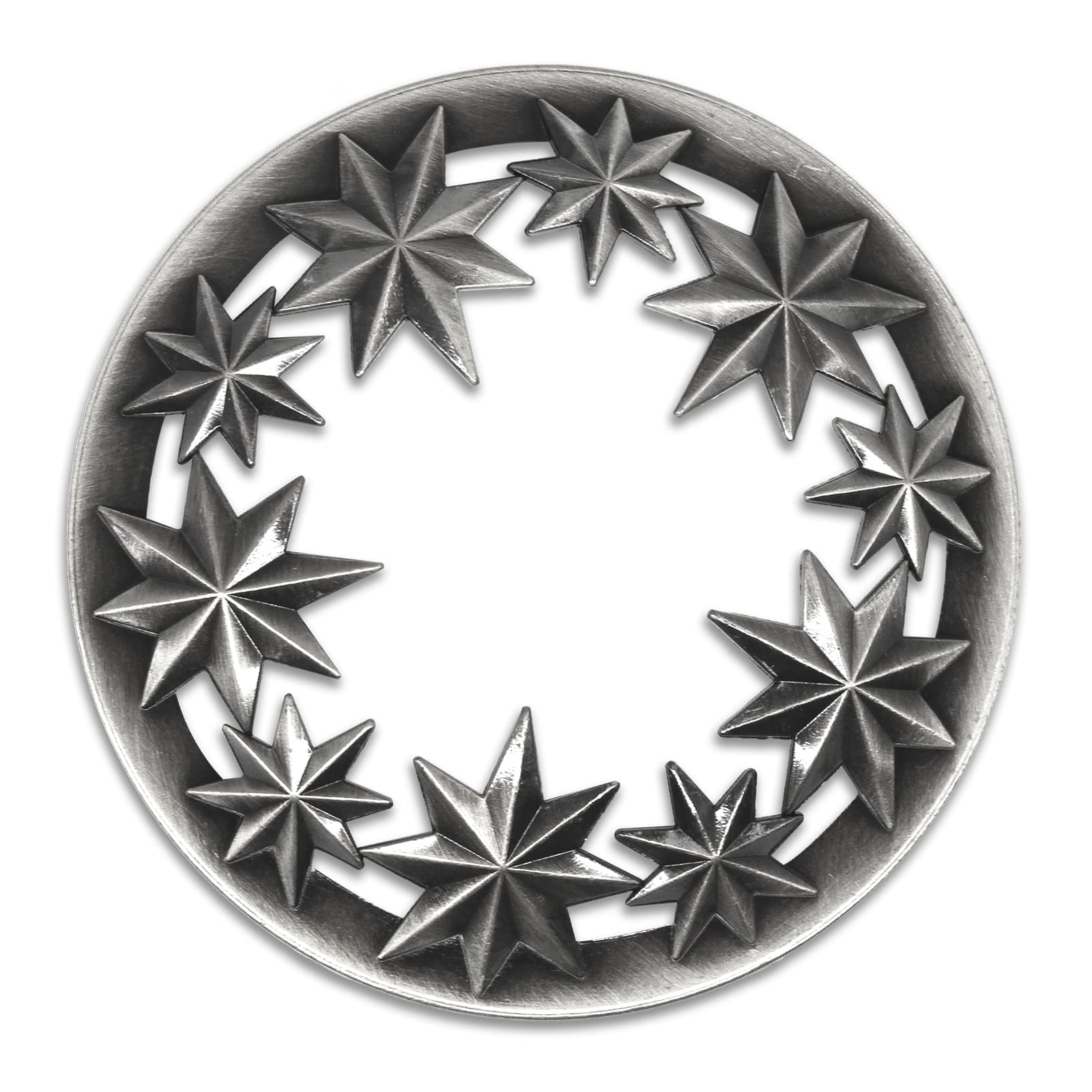 Hion Scented Candle Topper Illuma Lid Jars Cover Shade Sleeves, Help Burn More Evenly, Candle Accessories Decorations Increases Atmosphere Party Gifts for Women(All-Star Silver)