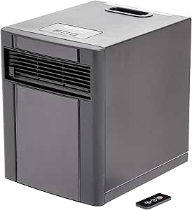 Amazon Basics Portable Eco-Smart Space Heater - Black