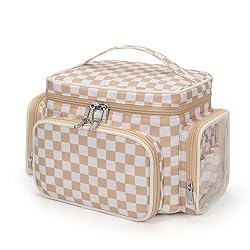 Large Makeup Bag, Portable Travel Makeup Bag