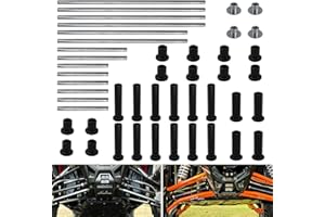 RYANSTAR RACING Heavy Duty HDPE A-Arm Bushing Kit Compatible with 2008-2014 Polaris RZR 800, 800 S, 800 4 - Complete Front & Rear Control Arm Suspension Bushings Set