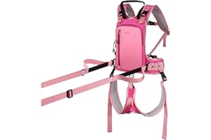 QOGIR Ski Harness for Kids: Teach Your Child The Speed Control of Skiing with Mini Backpack and Adjustable Seat Harness