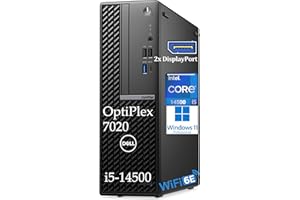 Dell Desktop Computer OptiPlex 7020 SFF, 7000 Small Dekstops PC, 32GB DDR5 RAM, 1TB PCIe SSD, 14th Gen Intel 14-Core i5-14500, WiFi 6E, BT, 2 DisplayPort+HDMI+Type-C, Windows 11 Pro