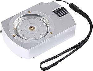 Eyeskey Multifunctional Metal Optical Sighting Compass with Plan Measure Map Distance Caculator | Impact Resistant | Waterproof | Hand Bearing Lensatic Compass for Hiking Boy Scouts Camping Sailing