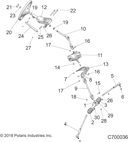 Polaris Steering Gearbox Assembly 1824923
