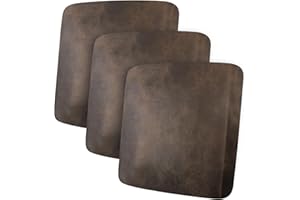 ANARACHON Leather Look Couch Cushion Covers Sofa Seat Slipcovers Sets Couches Furniture Protector for Sectional Armchair Loveseat Pets Kids Stretch Spandex Fabric, Machine Washable (3 Cushion Sofa, Brown)