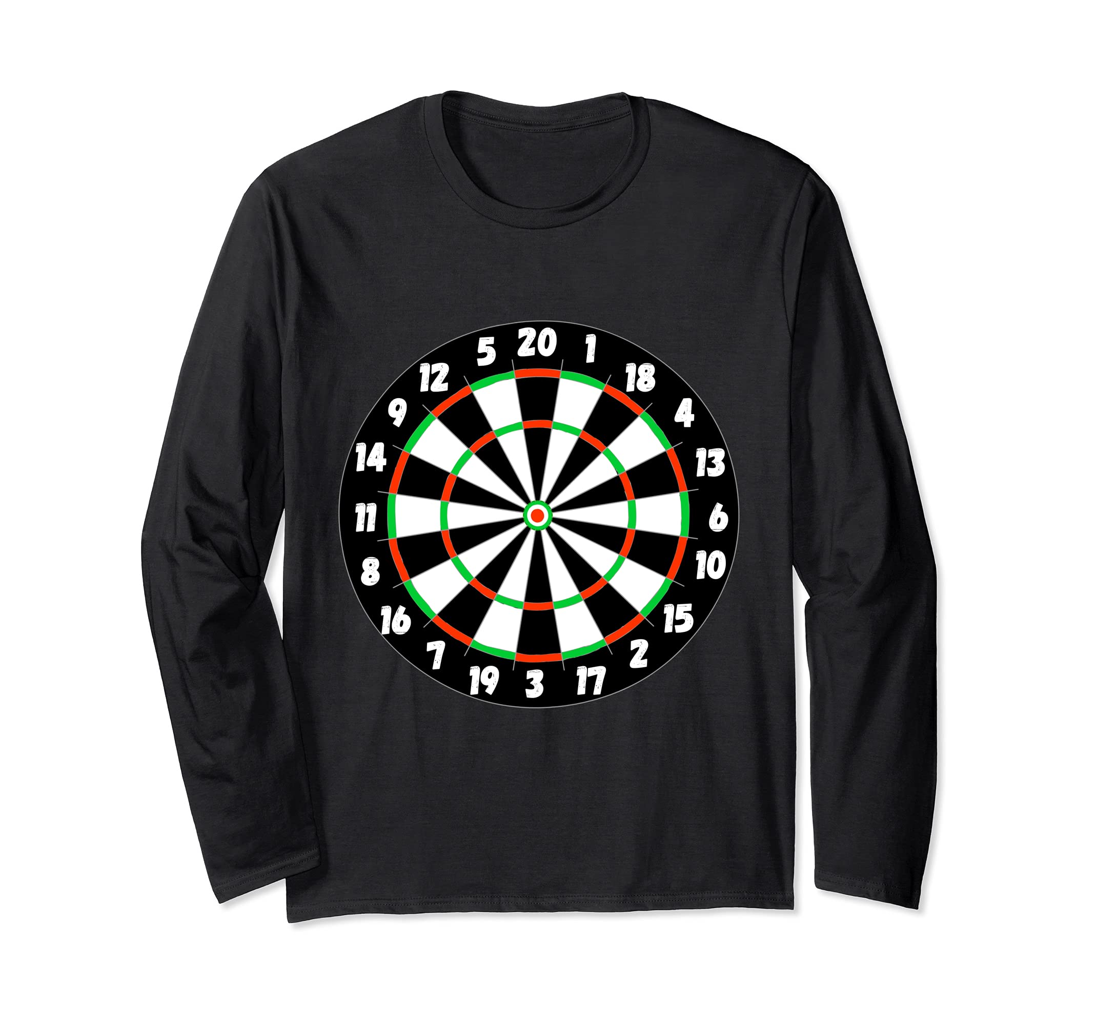 Darts Bullseye Board Arrow Games Target Dart Player Long Sleeve T-Shirt
