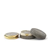 AERIN Chocolate Shagreen Coasters