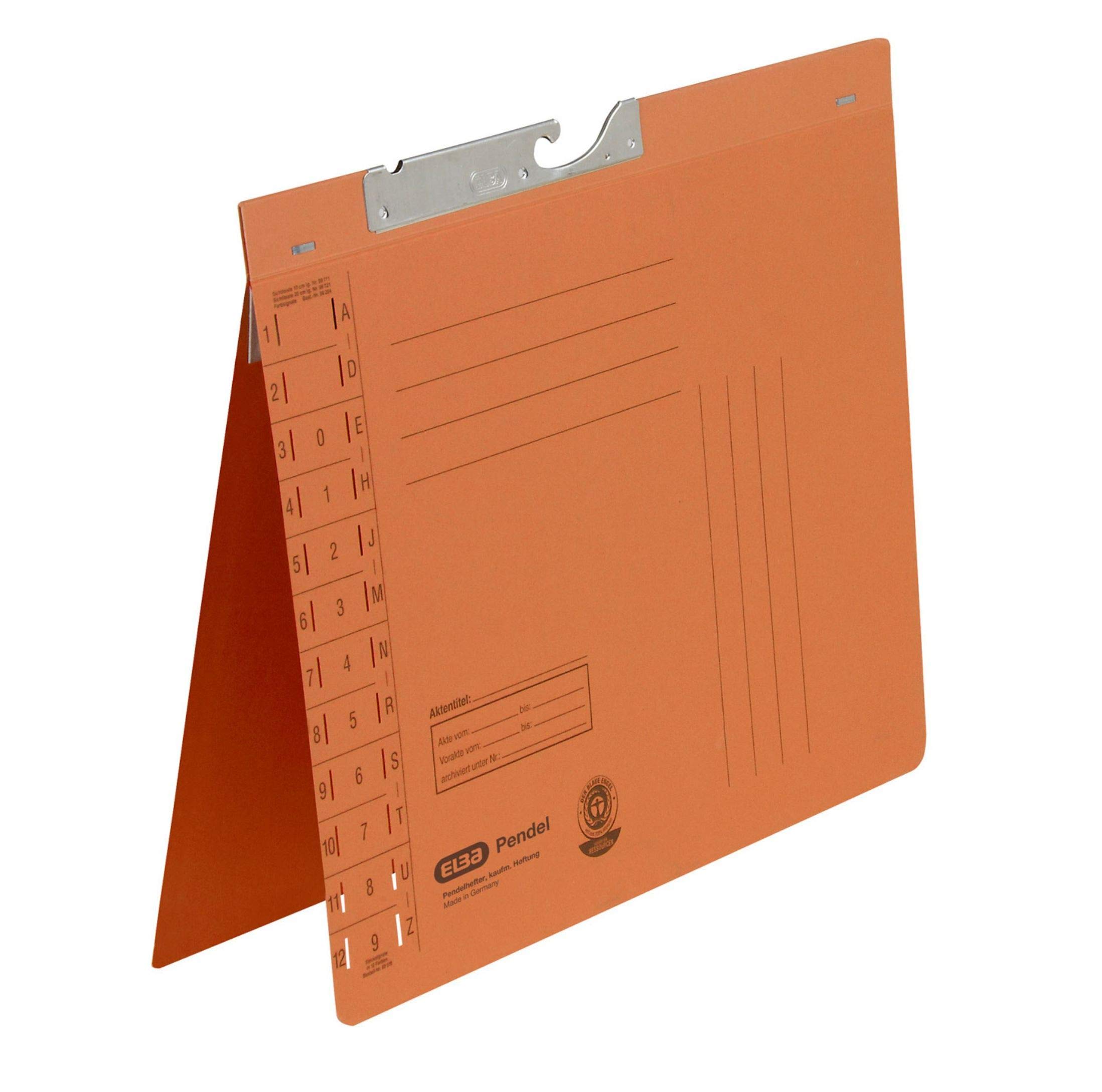 Elba 90461bl Stapler Strap, Manila Cardboard, RC, 320 G / M2, commercial punch and slot, set of 50, orange