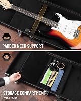 CAHAYA Electric Guitar Hard Shell Case 106.7x37.5x10.5cm Black CY0209 view 5