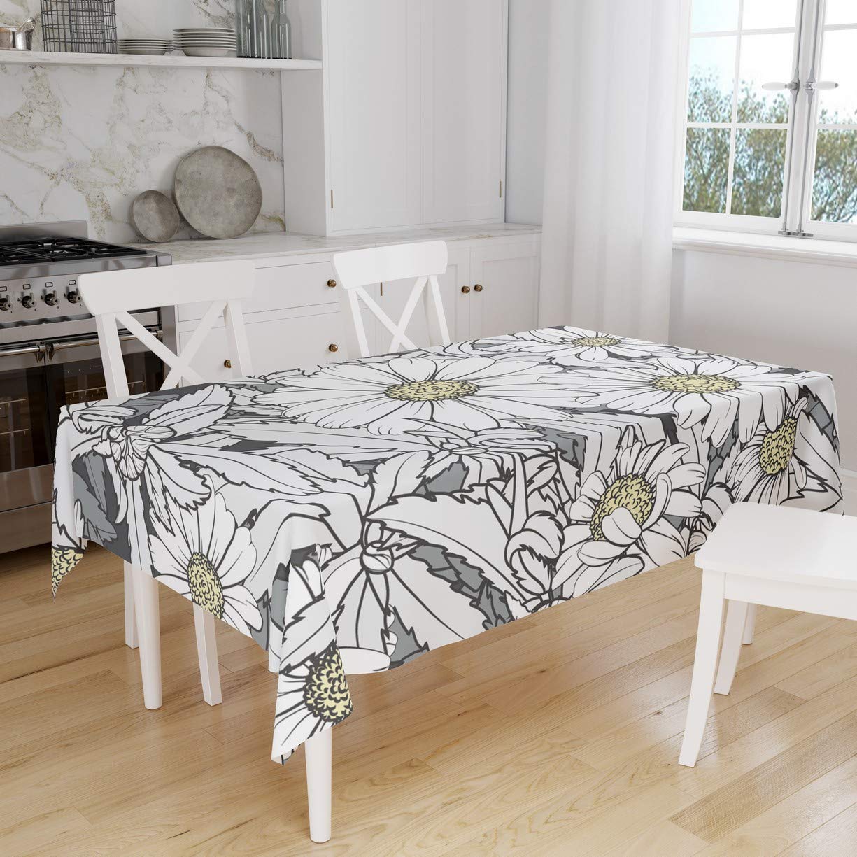 Bonamaison Kitchen Decoration, Tablecloth, 140cm x 160cm - Designed and Manufactured in Turkey