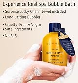 New Miuz Collagen Bubble Bath Turmeric Arnica Orange Oil Dry Skin Hydration view 3
