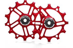 IMPALAPRO - Set of 2 Ceramic Jockey Wheels 12T-14T Aluminium 7075 CNC for 9 to 12 Speeds