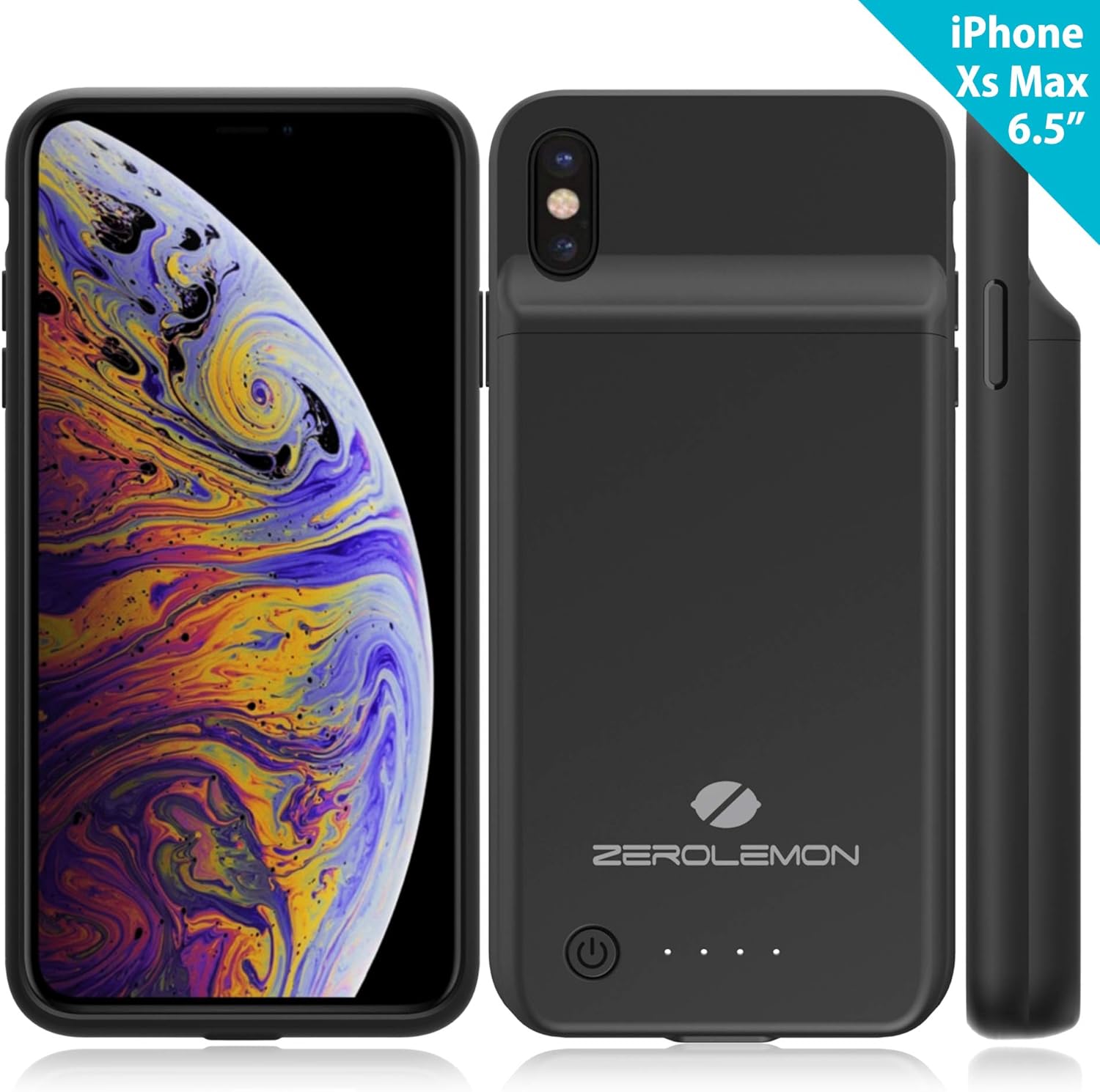 Amazon Com Iphone Xs Max Battery Case Zerolemon 5000mah 6 5