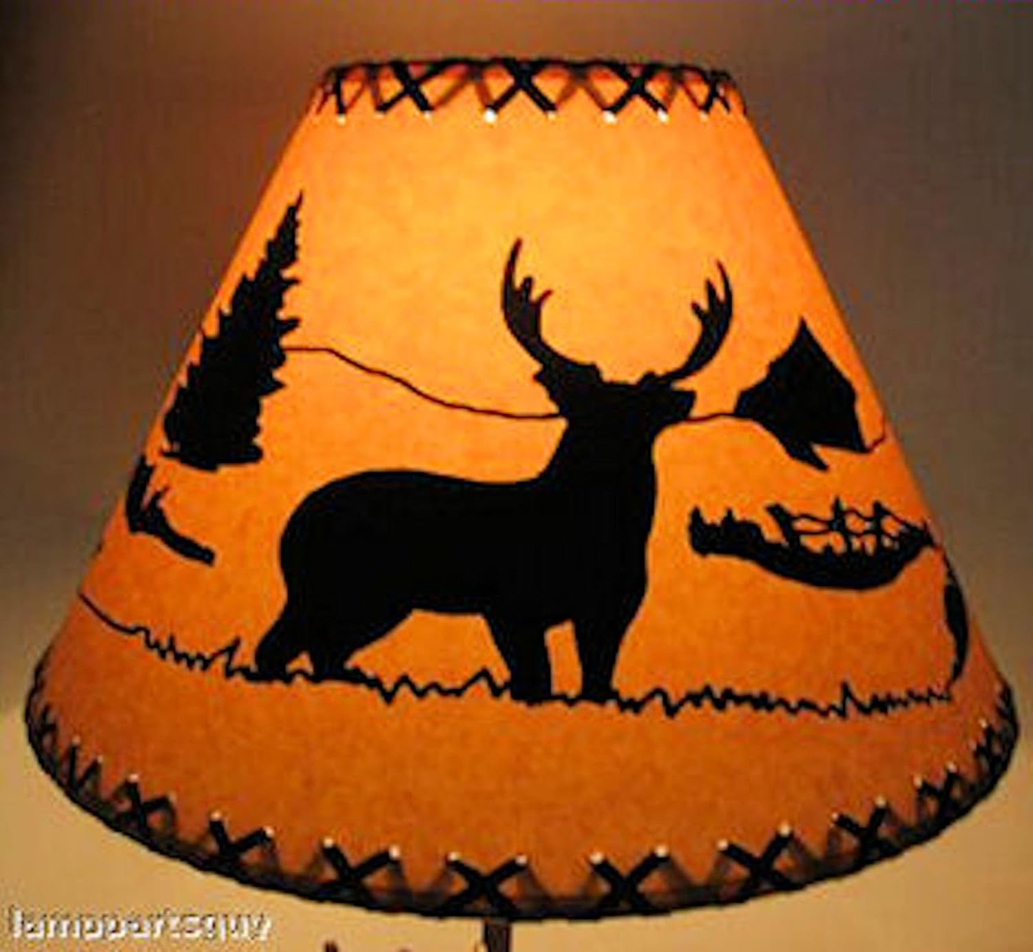 14 Inch Deer Rustic Lamp Shade.....Click on Photos to View Sizing and Style Options!
