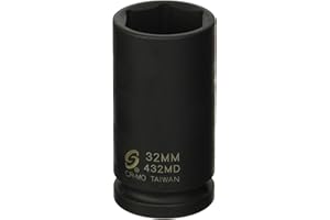 Sunex 432MD 3/4" Drive Deep 6 Point Metric Impact Socket 32mm