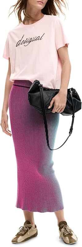 Maglietta a Maniche Corte della Collezione Donna, Rosa, XS