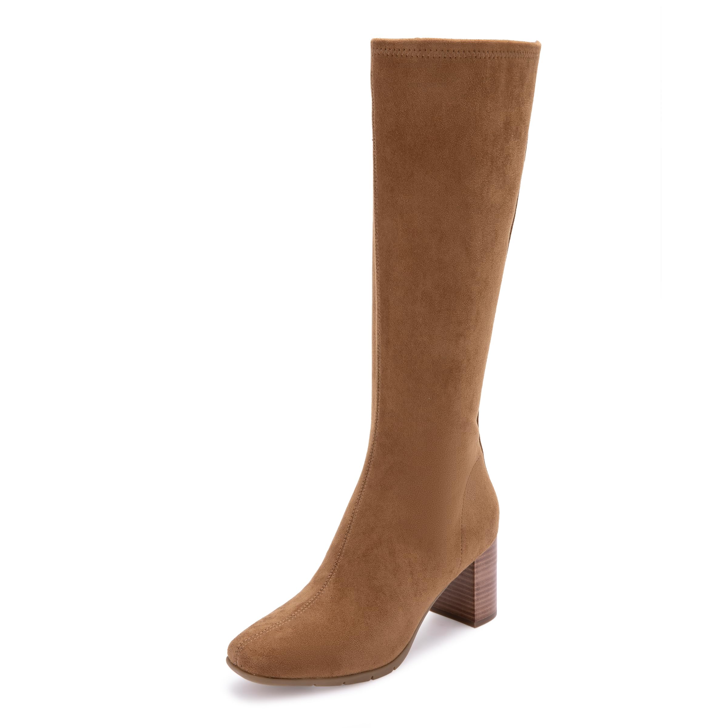 Aerosoles Women’s Micah Tall Boots, Tobacco Stretch Faux Suede, 5.5