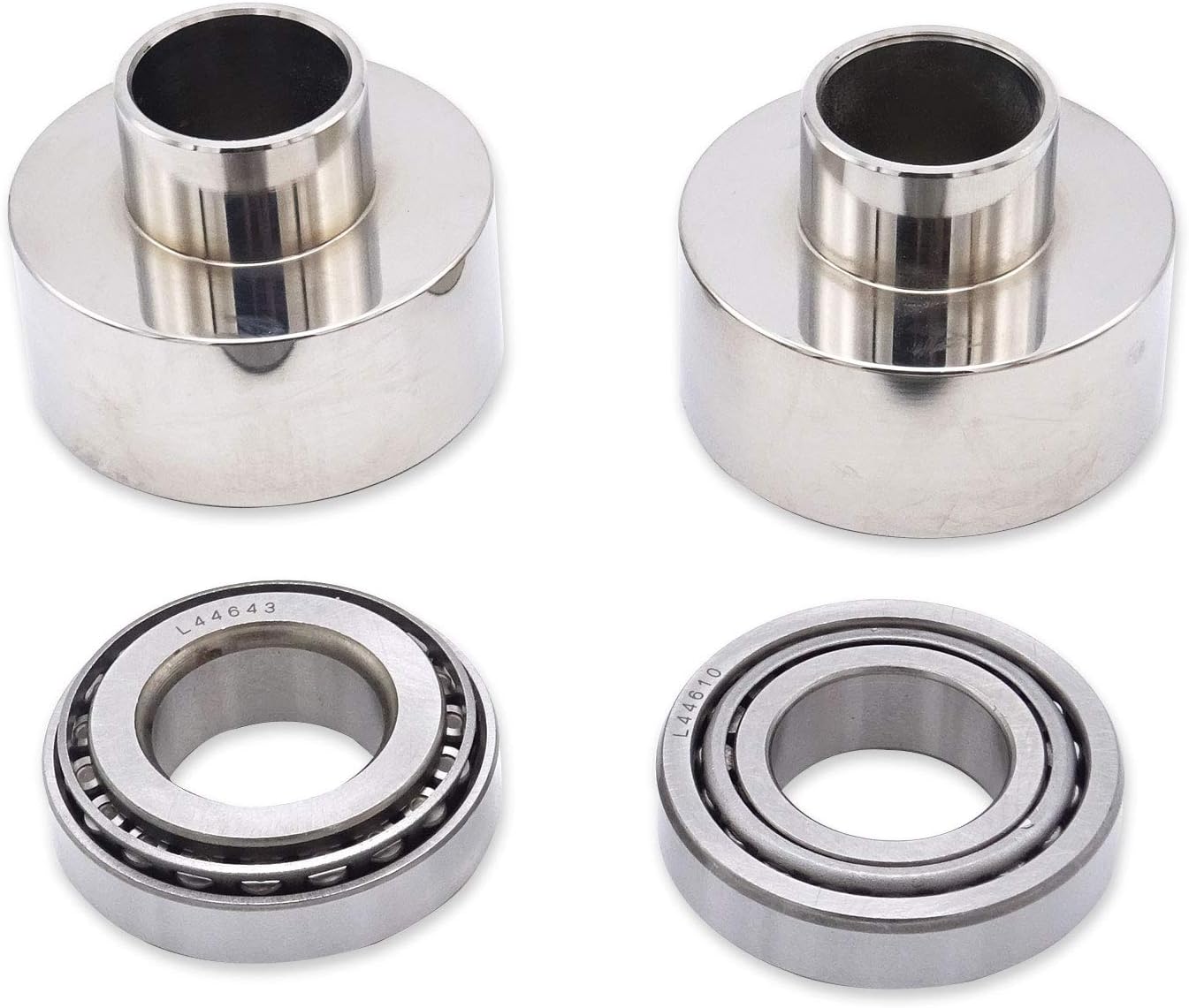 Amazon Com Dasen Conversion Front Fork End Neck Cups Bearing Kit 7 8 To 1 Evo Compatible With Harley Sportster Ironhead Automotive