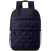 LOVEVOOK Travel Backpack for Women, 17 Inch Quilted laptop Backpack With Pouch Pocket for Large Capacity Cup, Large Capacity Work Bag College Bookbag, Carry On Personal Item Bag