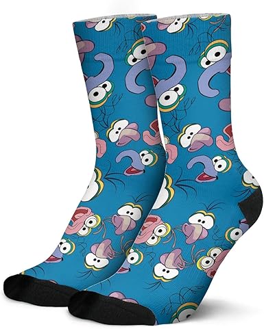 Men High Cut Crew Socks Gonzo Blue Fur A Long Crooked Nose Muppet Toys Cotton Socks At Amazon Men S Clothing Store