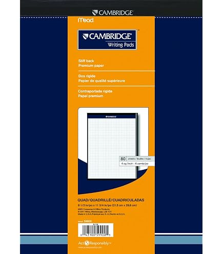 Mead Cambridge Wirebound Business Notebook - 4-7/8 X 8 Inches, 80 Ruled Sheets, QuickNotes Section, Black Cover - View #8
