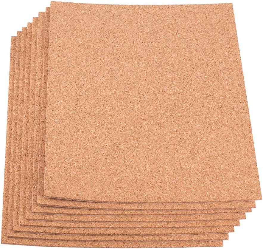 BENECREAT 8 Pack 8.3" x 11.8" SelfAdhesive A4 Size Cork