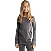 Merino Wool Base Layer Kids - Midweight Long Sleeve Merino Wool Top Kids - Unisex Kid Thermal Underwear