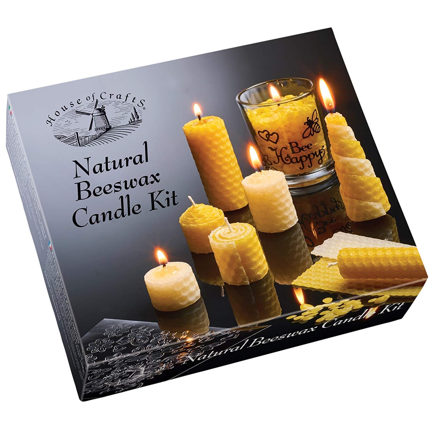House of Crafts Natural Beeswax Candle Kit! Home decoration | Creative Gift