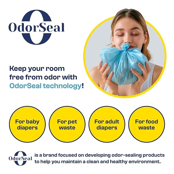 ODORSEAL DOG POOP BAGS FOR DOG WASTE-90 BAGS, 100% SMELL PROOF