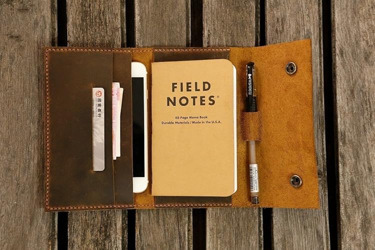 Leather travel journal wallet leather notebook wallet for field notes leather moleskine wallet cover iPhone 6 6s /6 Plus wallet FA605CDB