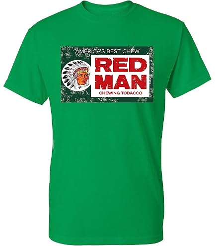 red man chewing tobacco shirt Vintage 90's Chew Tournament Trail T-Shirt CobbleStore Vintage 26 Length Red Man Chewing Vintage Style