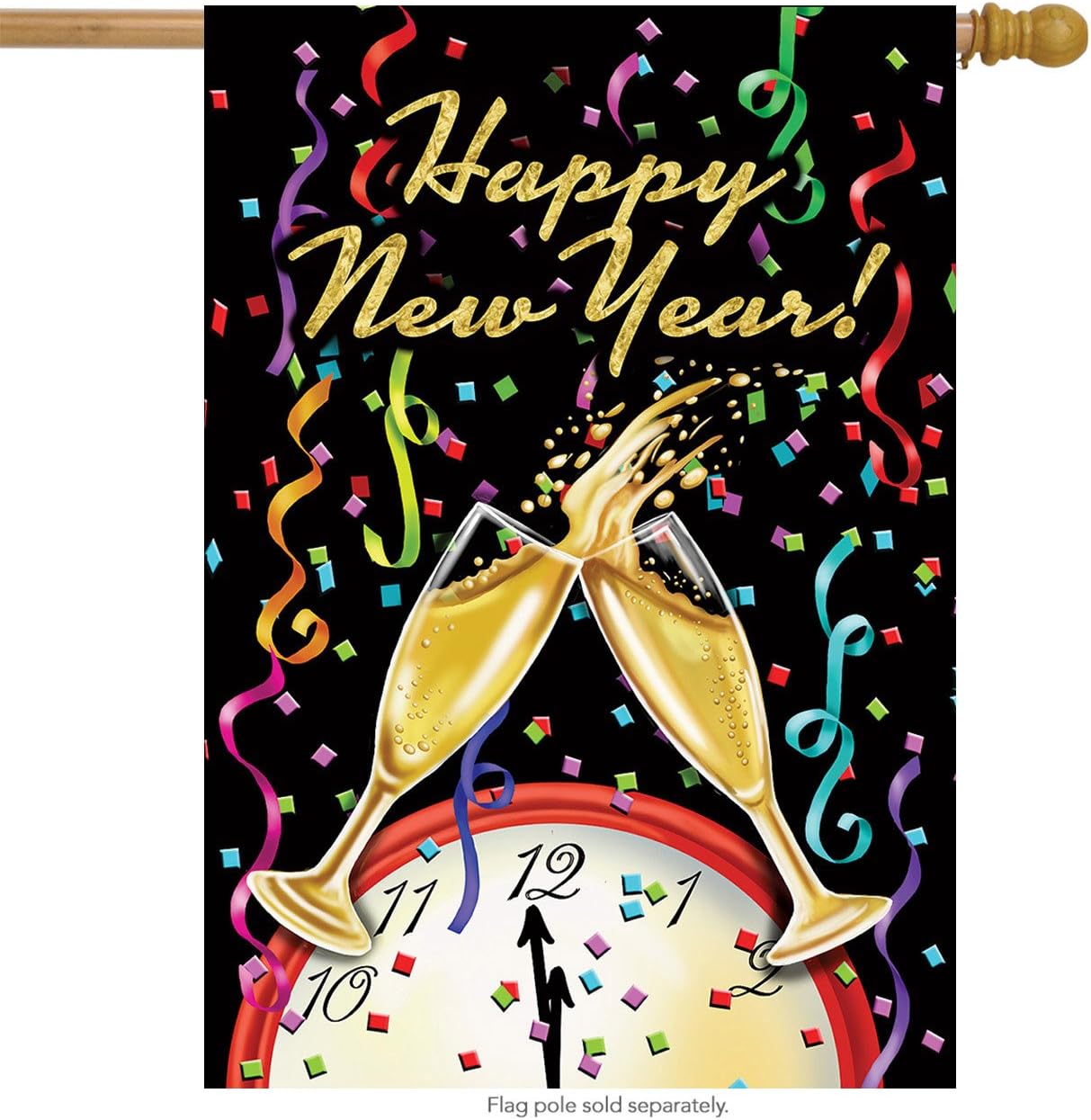 Best Toland New Years Garden Flag