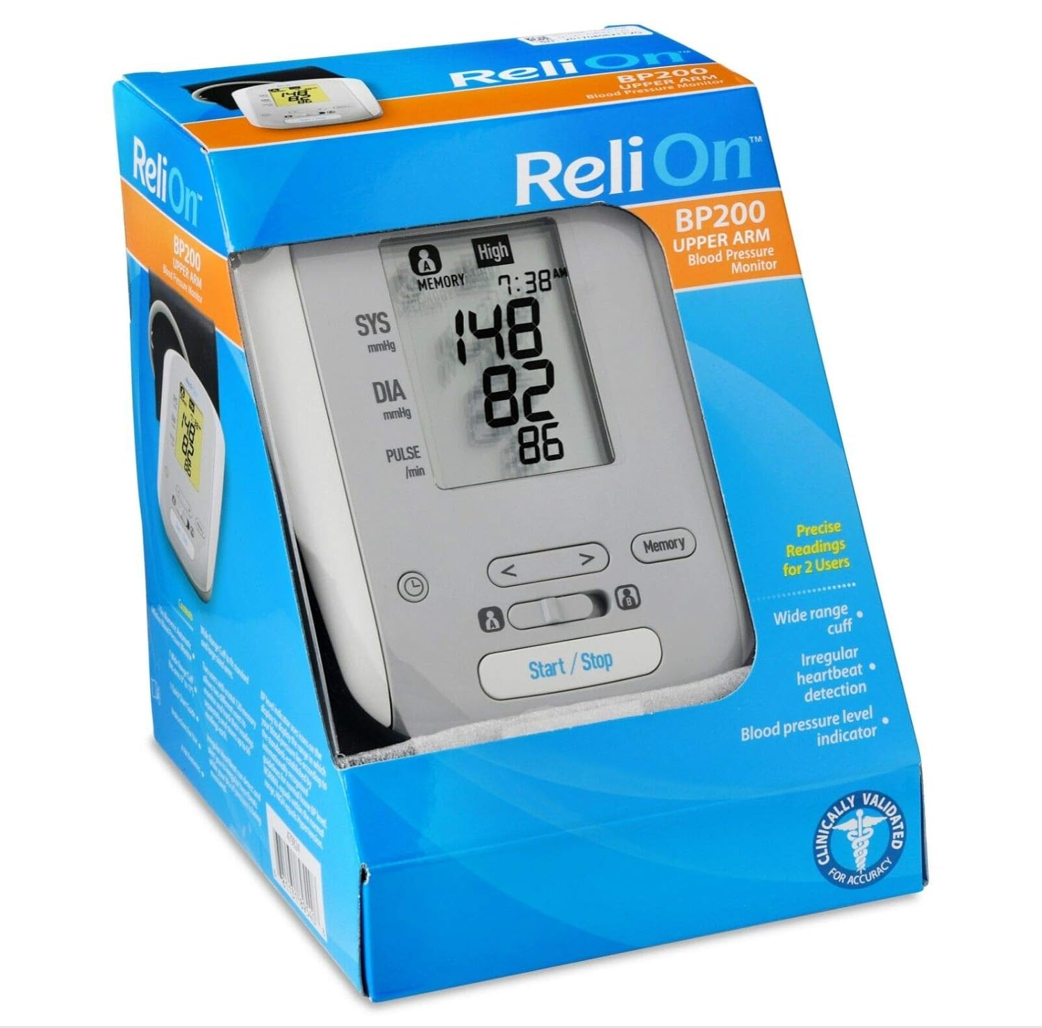 RELION RELI-ON AUTOMATIC BLOOD PRESSURE MONITOR HEM-741