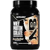 NutraBio 100% Whey Protein Isolate Protein Powder, 25g Protein with Complete Amino Acid Profile, Non-GMO, Soy & Gluten Free, Low Carb, Low Calorie Whey Protein Powder, Cinnamon Sugar Donut, 2 Lbs