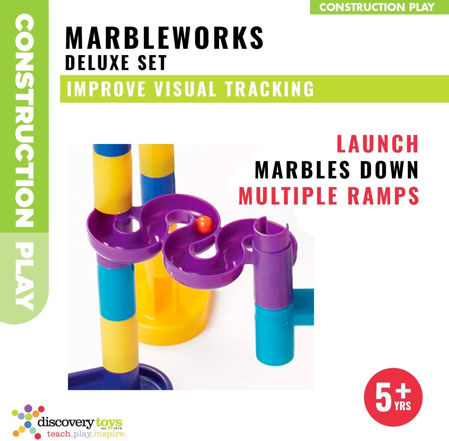discovery toys marbleworks marble run deluxe set