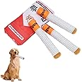 4 Pcs Funny Cigarette Dog Toys, Plush Supplies for Small Medium & Large Dogs, Fun Interactive Toy with Squeak,Cool Cute Chew