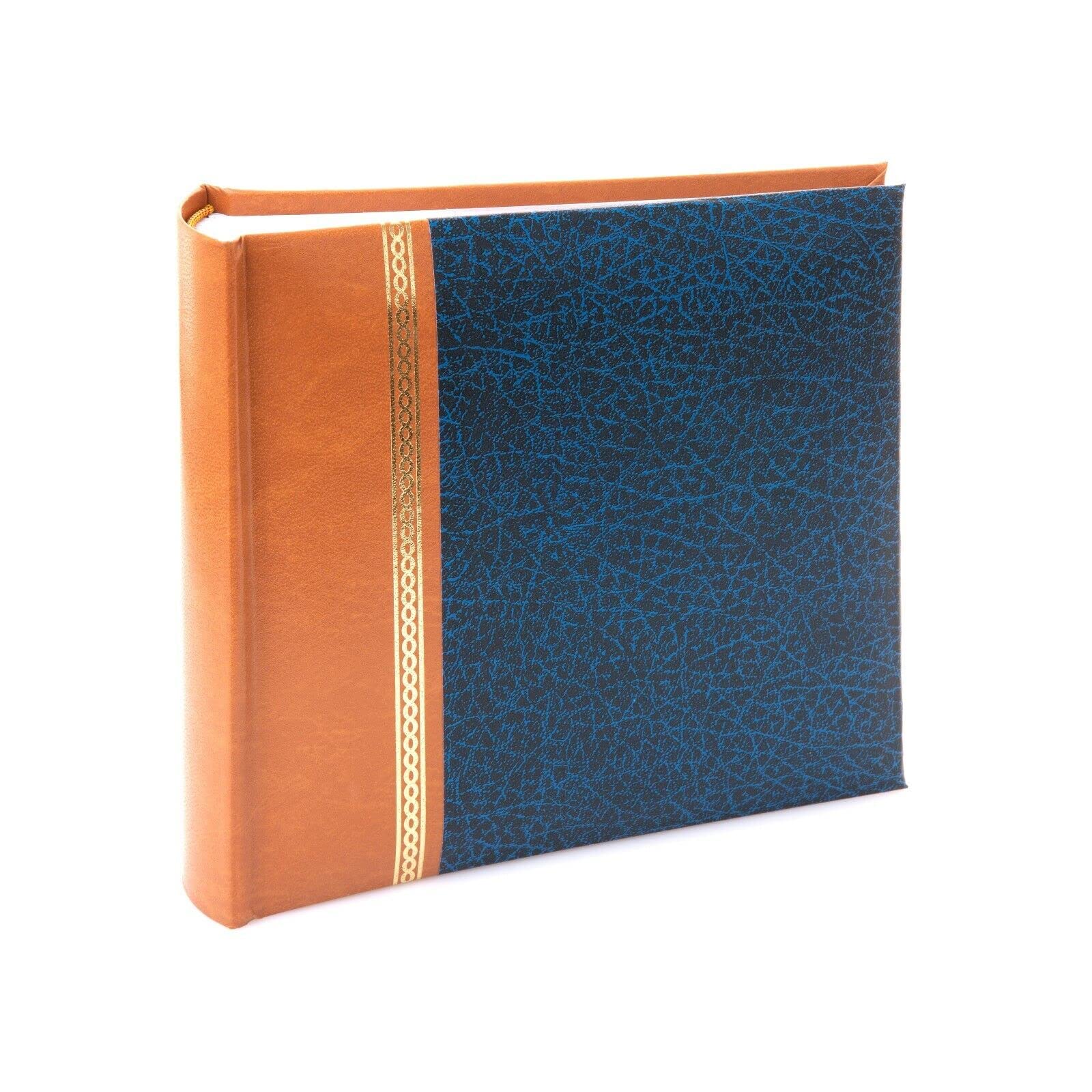 Kenro Grace Classic Photo Album for 100 Photos 6x4 / 10x15cm Navy Blue Faux Leather Slip-In Pages and Memo Space - KD107UE