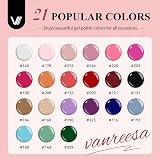 VANREESA 24 Pcs Gel Nail Polish Set Fall Winter with Base Top Coat Kit view 2