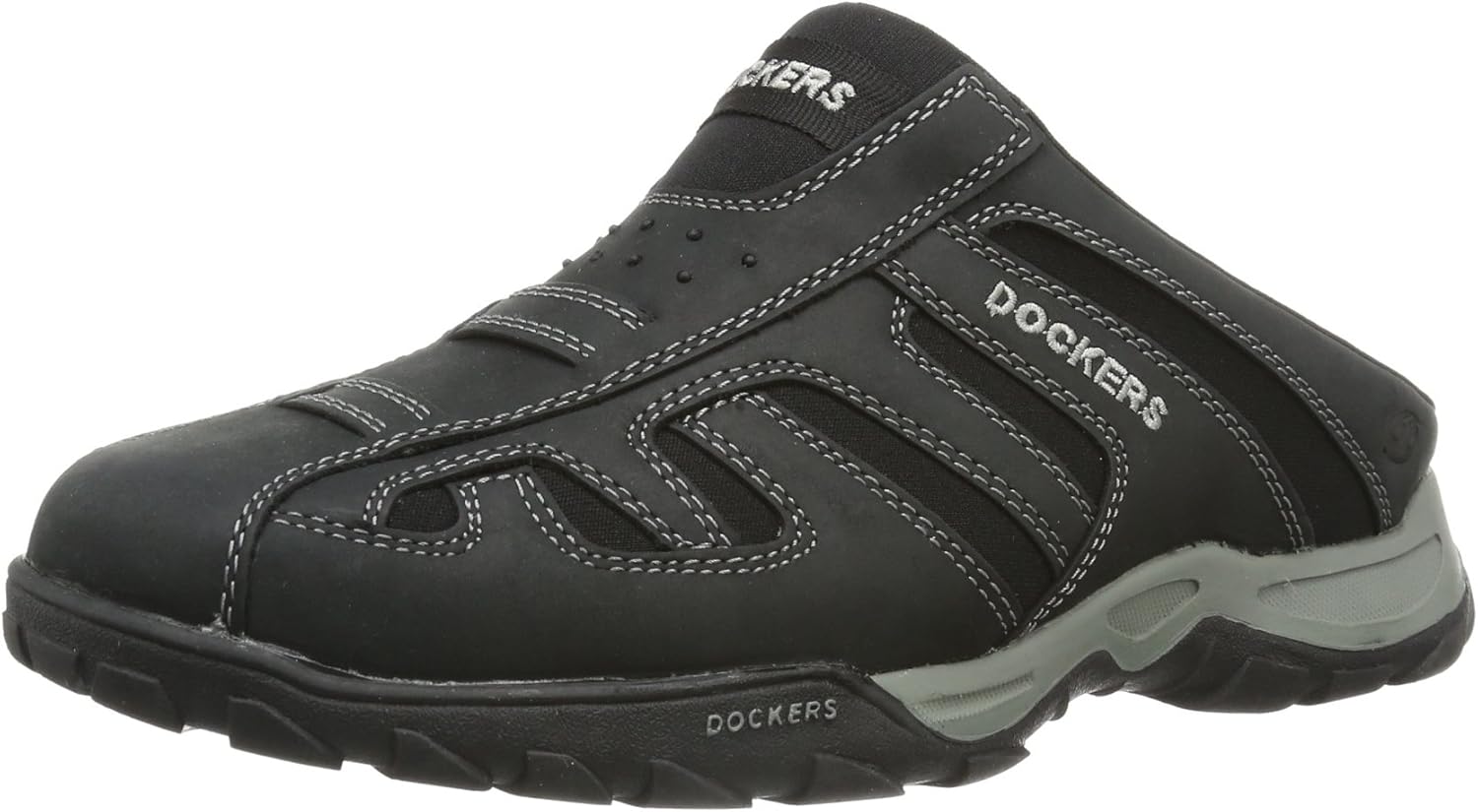 dockers Mens 323008078001 Clogs and Mules Black Black